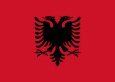 Albánie státní vlajka